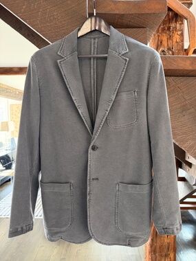 Faherty Inlet Blazer, Mens, Size Medium, Medium Grey